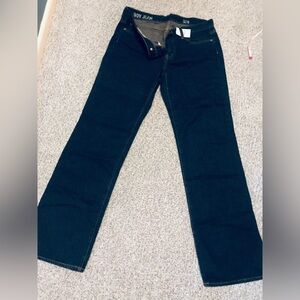 J CREW Dark wash with yellow stitching Boy Jean 32R